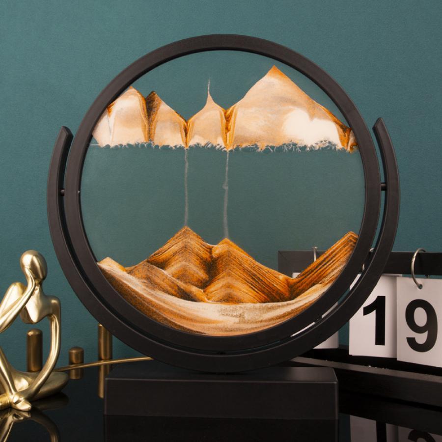 1pcArt Quicksand Painting Desktop Display,Plastic Material,Suitable for Indoor And Outdoor Use,No Electricity Required,Suitable for Various Room Types