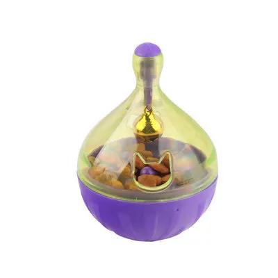 Bone Shape Pet Toy Fun Bowl Toy Feeder Cat Tumbler Leakage Food Cat Toy Ball Puppy Pet Training Exercise Fun Bowl