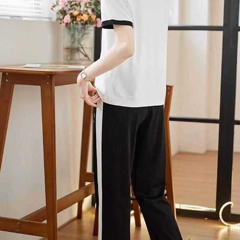 Summer Women's Sets Round Neck Short Sleeve T Shirt Pants Women Tracksuits Outfits