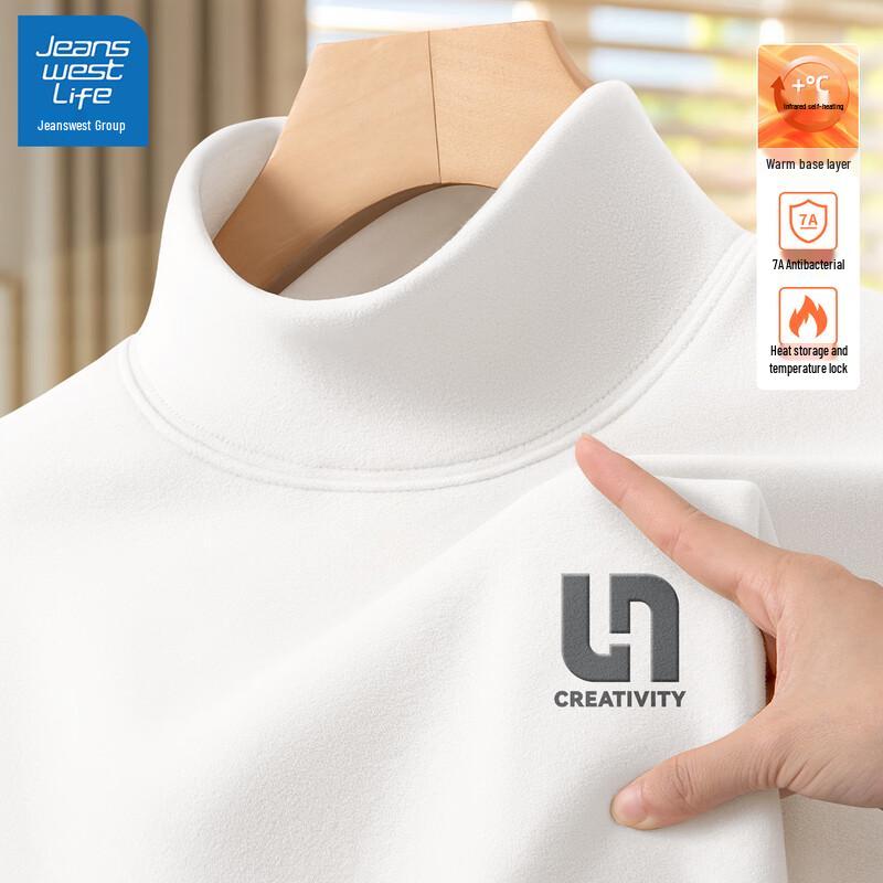 JEANSWEST LIFE Men s Thermal Half-Turtleneck Top L