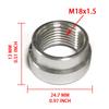 Female Thread Aluminum Weld Connector Nut 1/4 1/2 3/8 1/8 NPT M14 M16 M18 Bung Fitting Adapter Auto Part