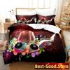 Personality Music DJ Rock Bedding Set Printed Bed Set With Pillowcase Bed Duvet Cover Single Double Queen Super King Size