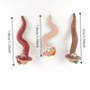 3PCS/SET Resin Earthworm Flowerpot Decoration Realistic Earthworm Ornaments  Succulent Plants