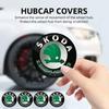 4 Stück 56mm Auto Radnabenkappe Abzeichen Emblem Aufkleber Radaufkleber Für Octavia KAMIQ KODIAQ SUPERB RAPIDFABIA MK2 MK1 A5