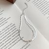 Sterling Geometric Layered Snake Bone Bracelet Women Minimalist Elegant Stylish Daily Wear