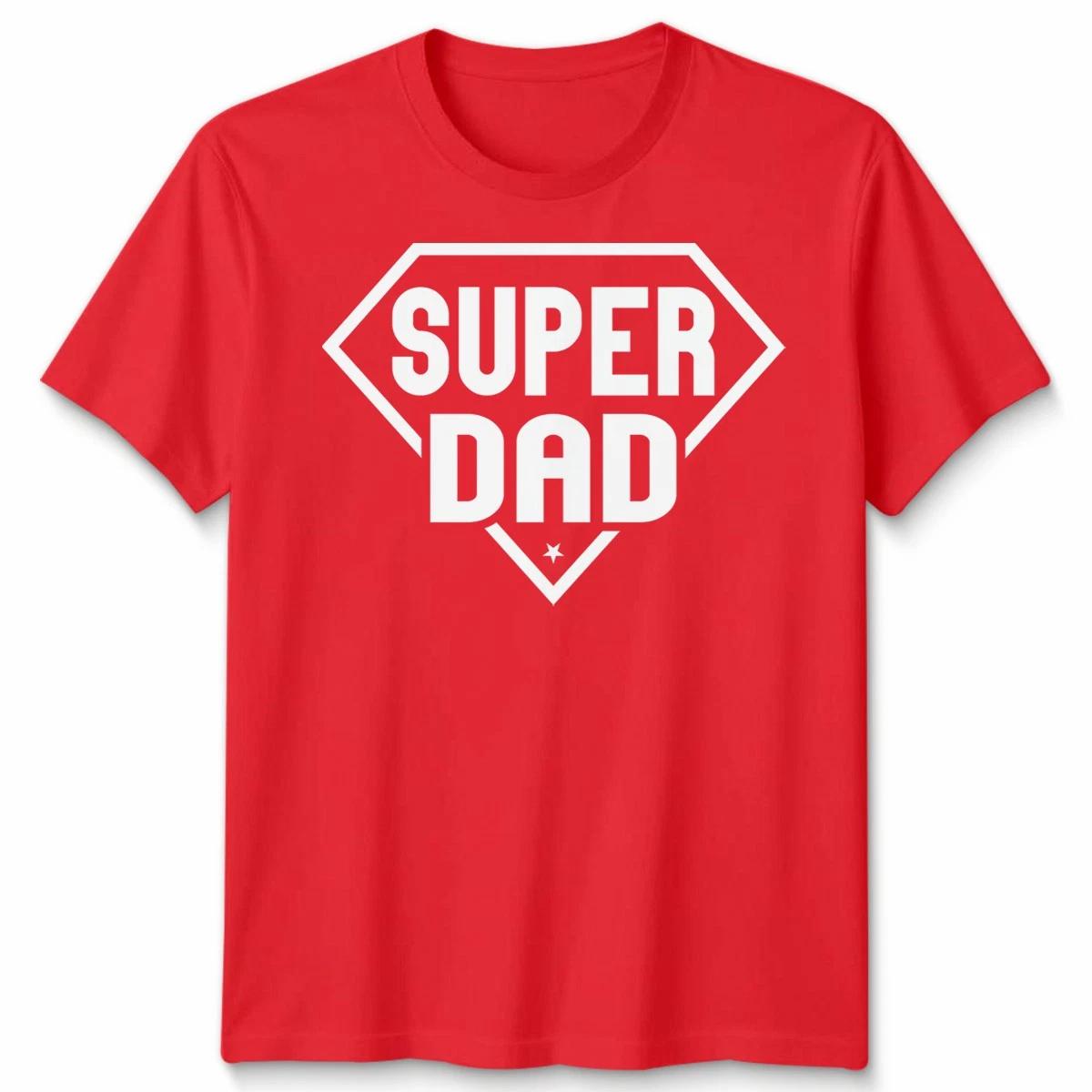 Super Dad Unisex T shirt Fathers Day Funny Super Hero Dad Shirt New Dad T shirt S