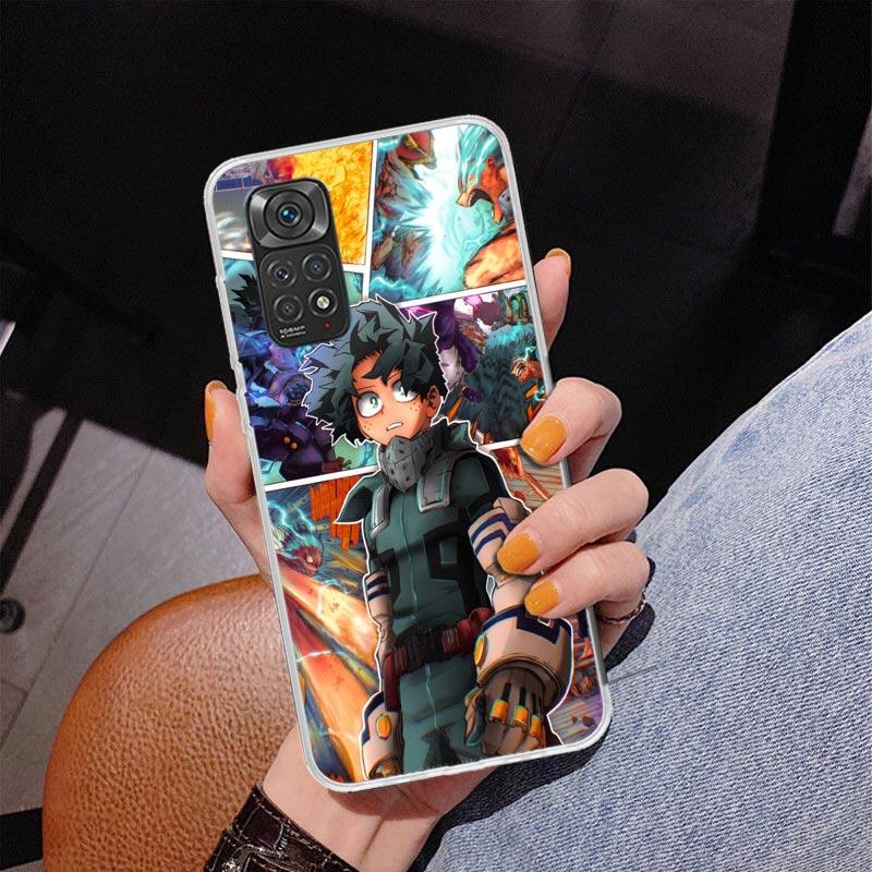 My Hero Izuku Deku Phone Case For Xiaomi Redmi Note 15 14 13 12S 12 11 Pro Plus 14S 11S 11E 10 10S 11T 5G Personalized Cover Red