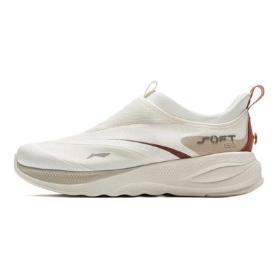 Soft Go Retro Versatile Fashion Classic Shock Absorption Non-Slip Wear-Resistant Low-Top Casual Shoes Men Sneakers Champagne-White AGLV005-17