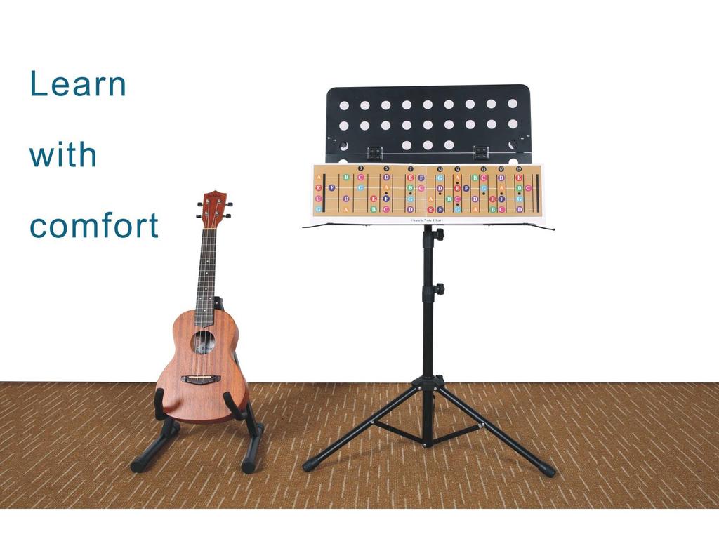 Ukulele Chord & Scale Comparison Chart for Four-String Ukuleles
