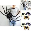 Decor de Halloween Păianjen Negru Înfricoșător Calitate Înaltă Recuzită Casă Bântuită Lat 30-125cm