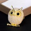 Women Pearl Brooches Cartoon Owl Animal Brooches Party Accessories Wedding Decoration Christmas Jewelry Brooch