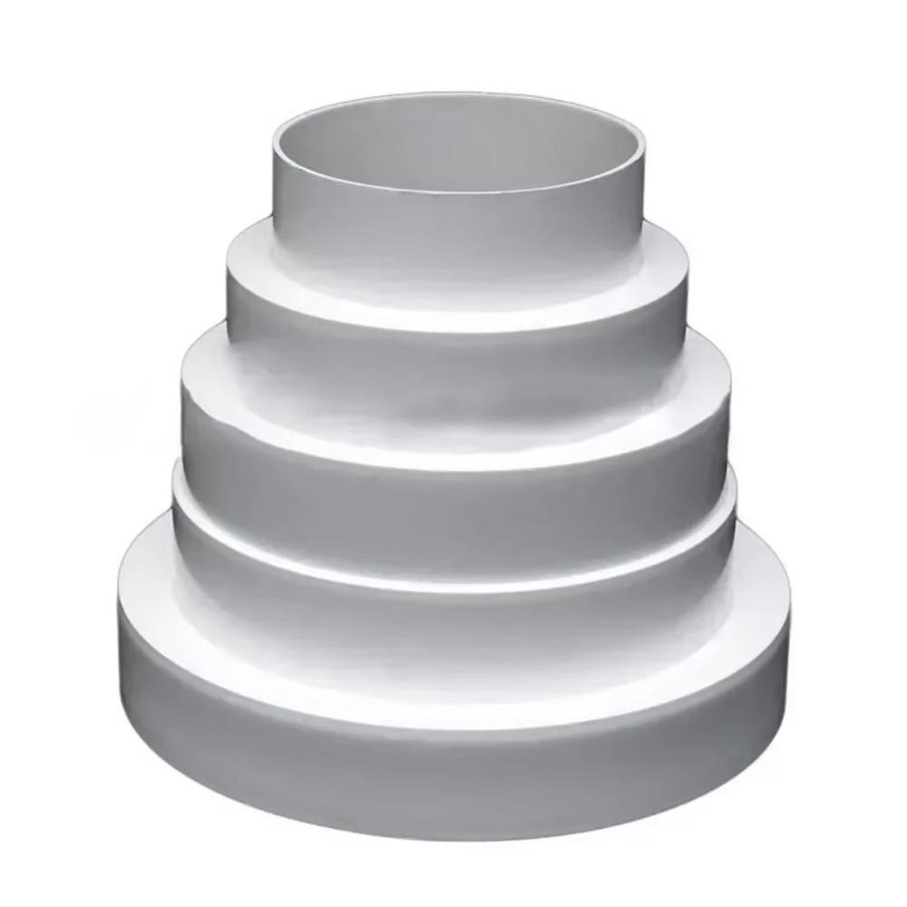 ABS Plastic Duct Reducer 80-150mm Range Multiple Sizes Ventilation Duct Tube Optimized Airflow Air Ducts Fan Ventilation