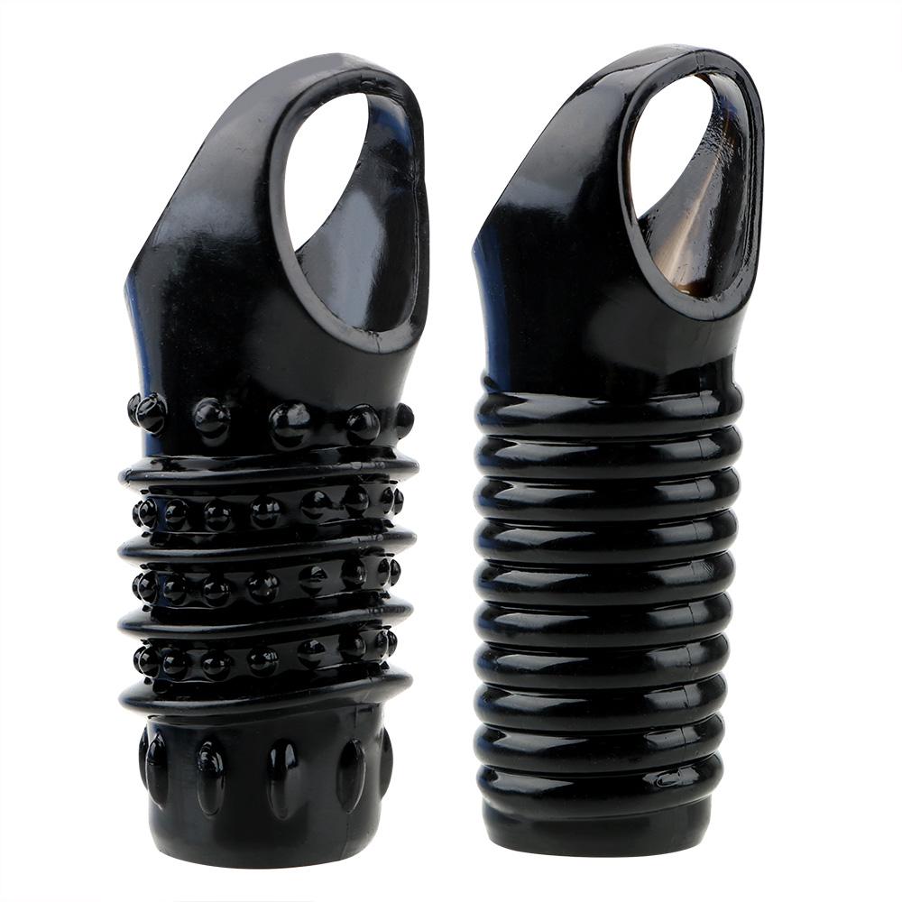 Penis Enlargement Penis Sleeve Cock Rings Sex Toys For Men Delayed Ejaculation Reusable Condom TPE Penis Extender