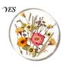 Decorative Acrylic Coasters Floral Print Coaster, Non-Slip Surface Heat Resistant Protection Cup Pad, Modern Kitchen Table Decor Transparent Round Mat