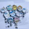Chiikawa Nurse ID Badge Reel Retractable Keychain Kawaii Usagi Hachi Cute Cartoon Nurse Work Badge Holder Pendant Gift