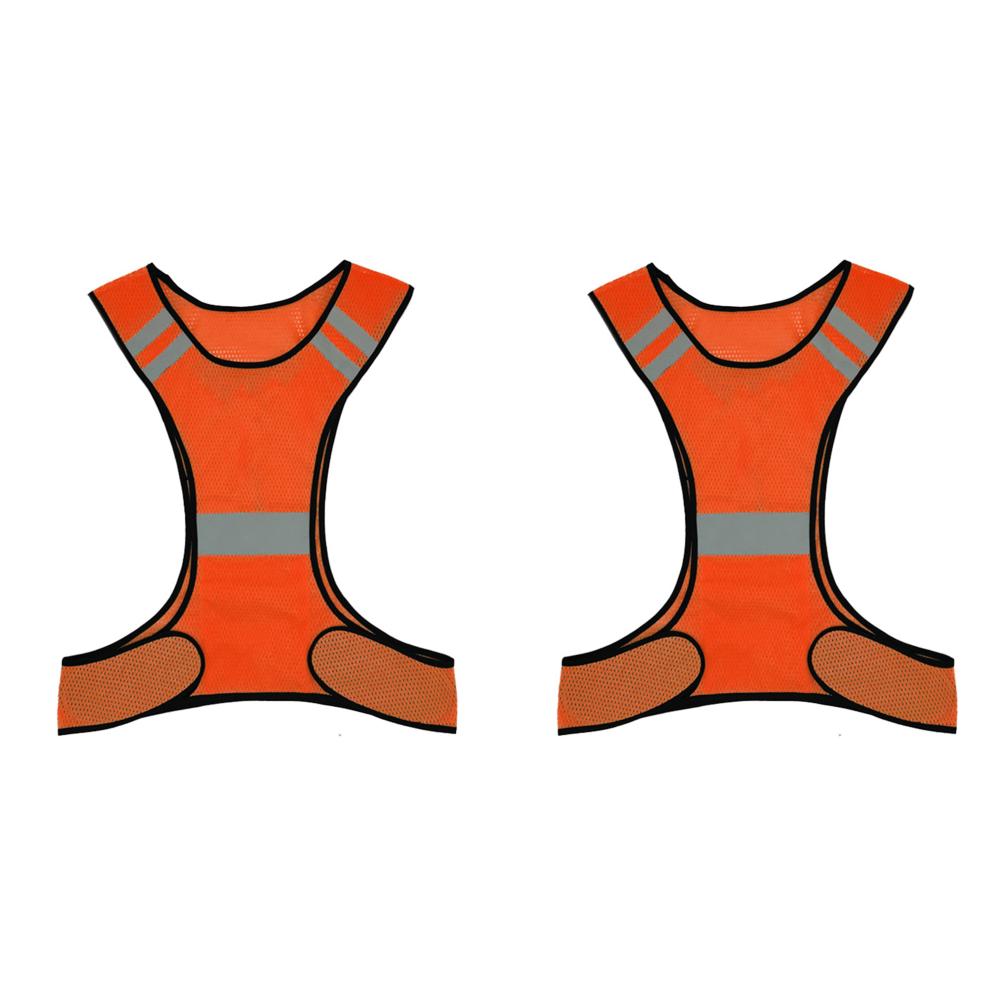 

- Highlight Reflective Vest Breathable Safety Waistcoat for Night Running (Orang