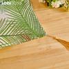 1PC LOZUJOJU Fresh and Natural Green Plant Printed Linen Fabric Soft Table Runner for Dining Table Kitchen Decor Home Decor