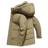 Herren Daunenjacke mit Kapuze für junge und mittelalte Männer, Winter, neu, Winter, warm und verdickt, lässig, trendig, Daunenjacke, Jacke für Männer