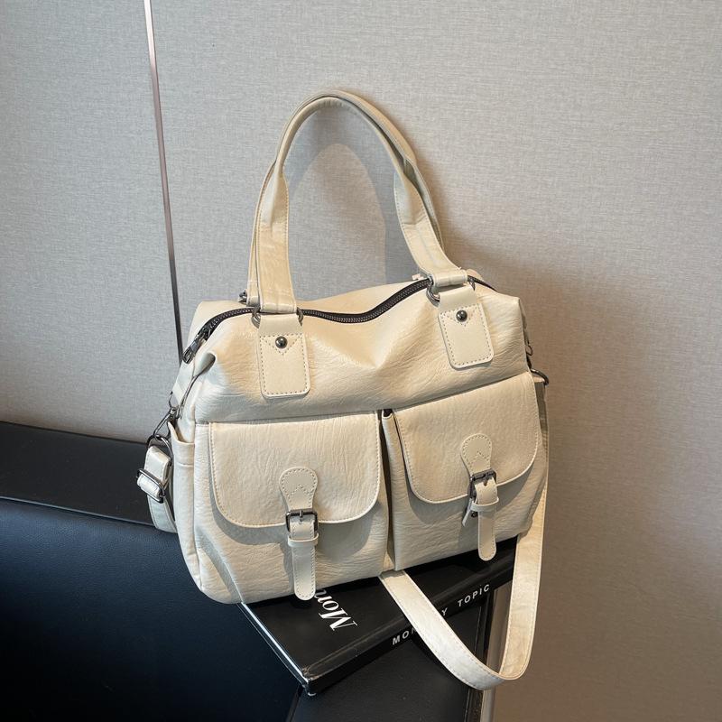 

Винтажная сумка-тоут женская большой вместимости многокарманная на плечо женская для поездок на работу из мягкой кожи через плечо ручная женская сумка