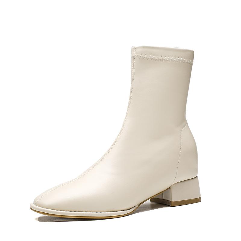 

Зимние женские теплые ботильоны модные квадратные носки женские элегантные квадратные низкие каблуки короткие ботинки женские роскошные ботинки челси 40
