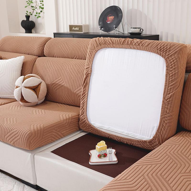 

Эластичный чехол для дивана, жаккардовый регулируемый эластичный чехол для дивана в гостиной, чехол для сиденья дивана 1, 2, 3, 4, Г-образный, полный комплект Sofa back cover