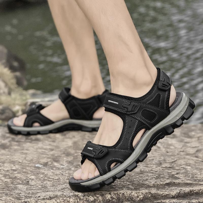 Summer New Open Toe Sandals Waterproof Beach Shoes for Men Leisure Walk Mens Sports Sandals Quick Dry Wading Aqua Shoes Sneakers