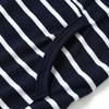 Striped Hooded Sweatshirt for Women Long Sleeve with Pocket and Zipper Drawstring