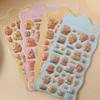 10pcs Wholesale Hot Cartoon Capybara Crayon Shin-Chan 3d Relief Rainbow Sticker Sticker Elf Sky Group Cartoon Rabbit Sticker