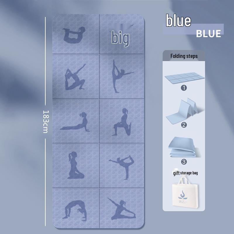 Portable Foldable Yoga & Fitness Mat: Non-slip, Thickened, Ideal for Camping, Naps, and Children's Play