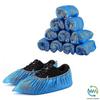 Disposable Shoe Covers, Extra Grip Blue Overshoes Plastic Protective Shoe Cover