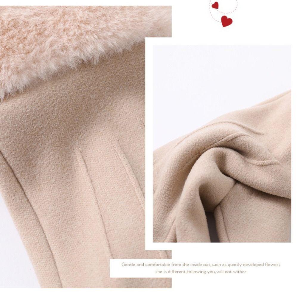 Fashion Thick Gloves Outdoor Guantes Driving Gloves Women