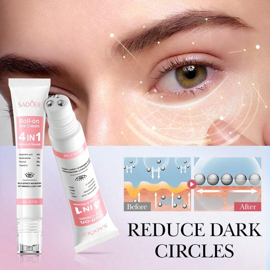 1PC20g Four-in-one Multi-Effect Firming and Nourishing Rolling Eye Cream Moisturizes and nourishes, firming.