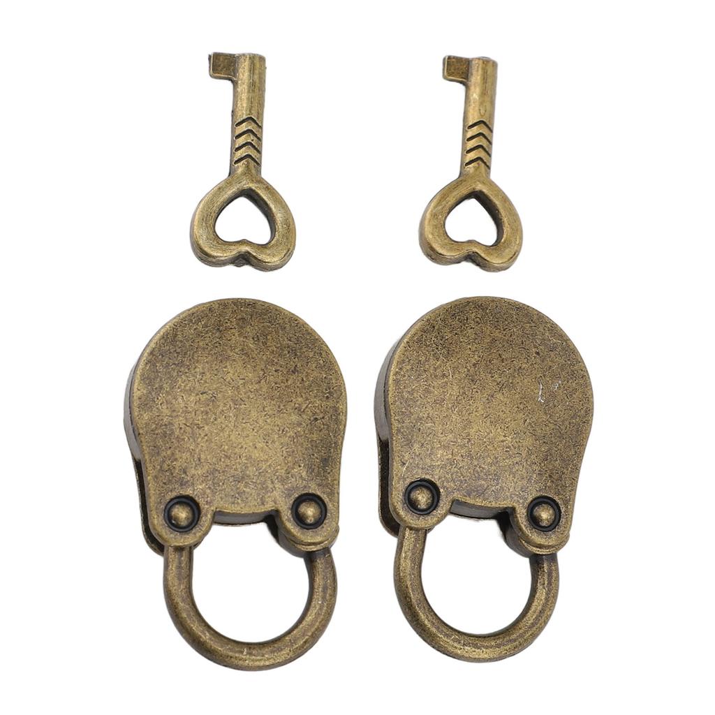 2 Stück Vorhängeschlösser mit Schlüsseln Zinklegierung Niedliche Bärenform Hängeschloss für Schmuckschatulle Aufbewahrungsschrank Handtasche