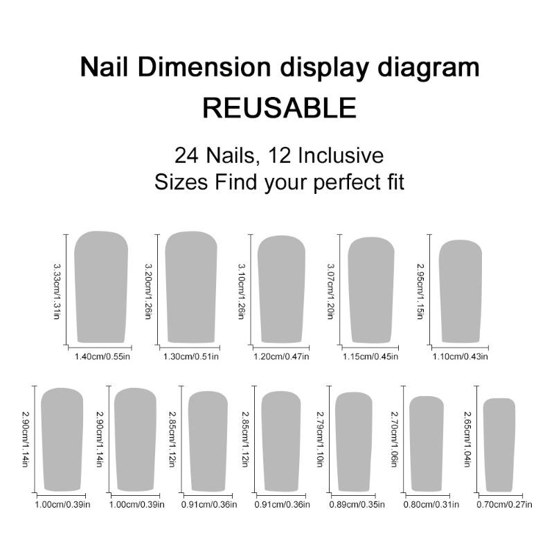 Wear-on nails with European and American long hoses, slanted French leopard print floral diamond-studded removable fake nails, nail patches, nails
