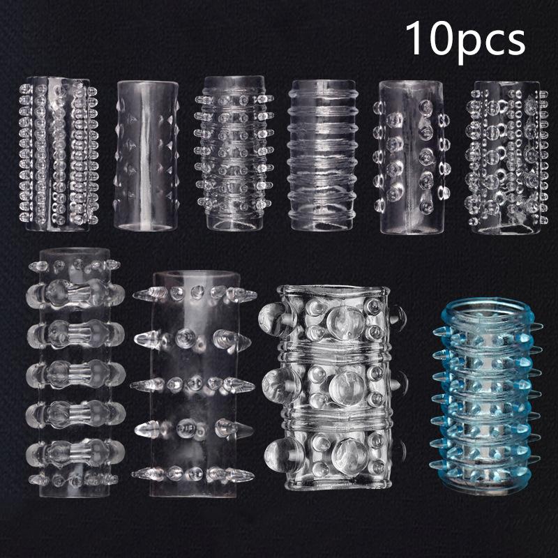 2/3/4/5/6/10/12 Pcs Cock Ring G-Spot Stimulate Penis Ring Sex Toys For Men Lock Sperm Delay Ejaculation Cockring Intimate Goods