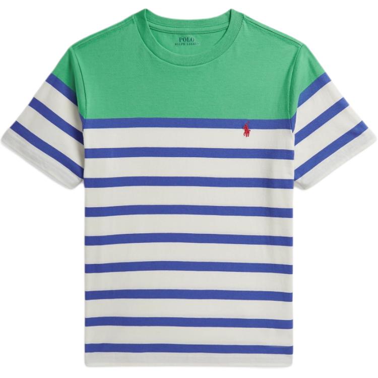 

Polo Ralph Lauren Хлопковая вязаная полосатая футболка Детские топы CWPOTSHY8021280-300 S