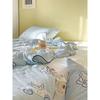 Lightweight Knitted Comforter Cute Cartoon Pattern Skin Friendly Thin Summer Quilt Air Conditioner Duvet for Home