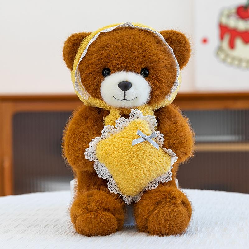 Love Variety Bear Plush Toy Wedding Gift Confession Teddy Bear Ring Doll
