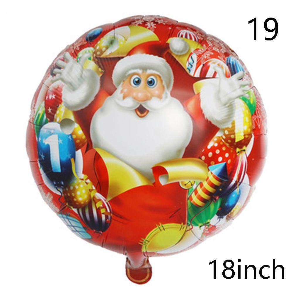 Snowman ChristmasTree Santa Claus Air Balloons Cartoon Balloons Christmas Decorations Aluminum Foil