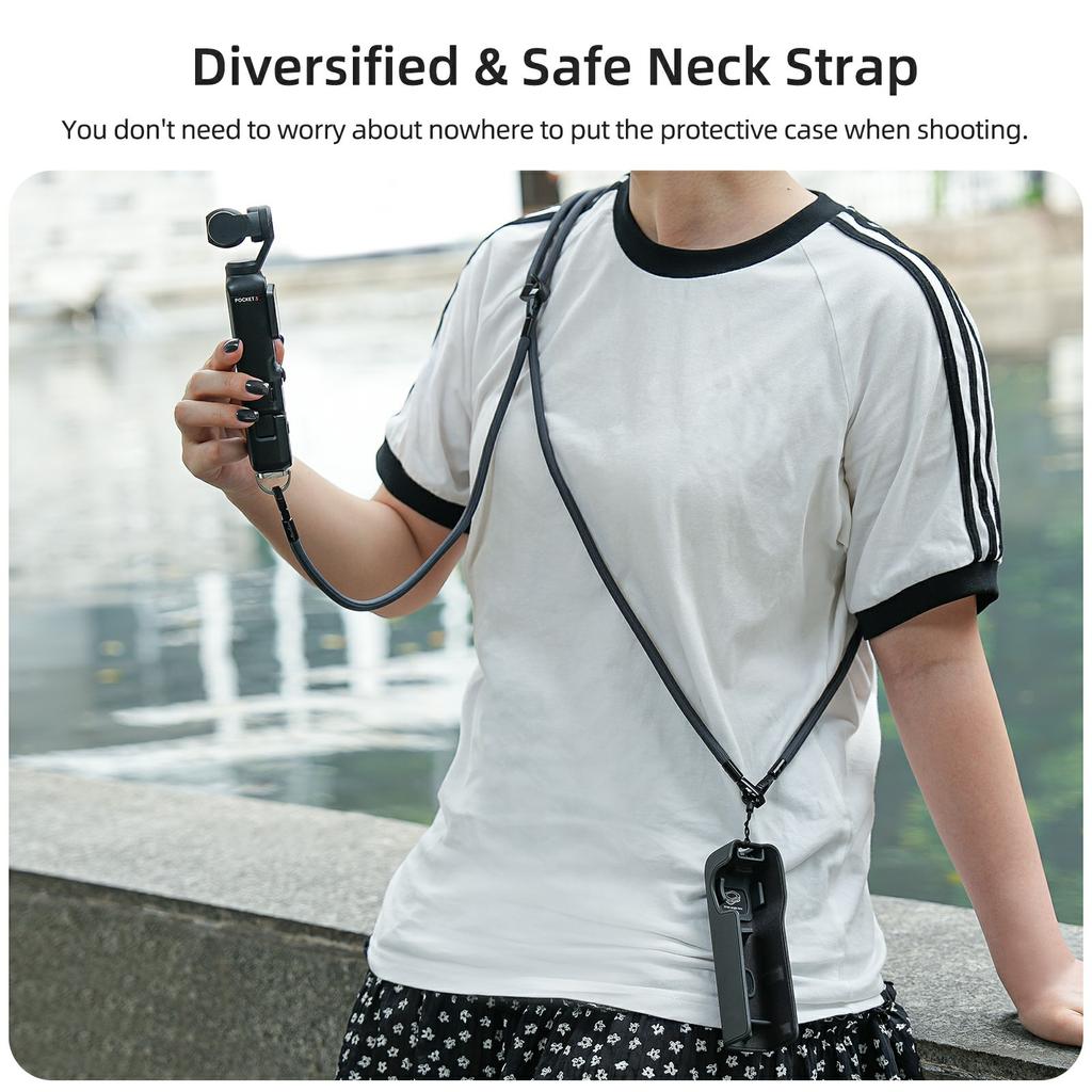 SUNNYLIFE OP3-GS022 For DJI Osmo Pocket 3 Multifunction Crossbody Lanyard Detachable Hand Strap