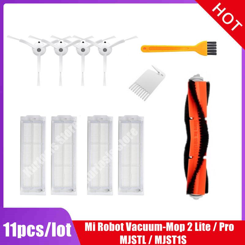 For Xiaomi Mi Robot Vacuum-Mop 2 Lite / Pro / MJSTL / MJST1S Robot Vacuum Spare Parts Main Side Brush Hepa Filter Mop Rag Cloths