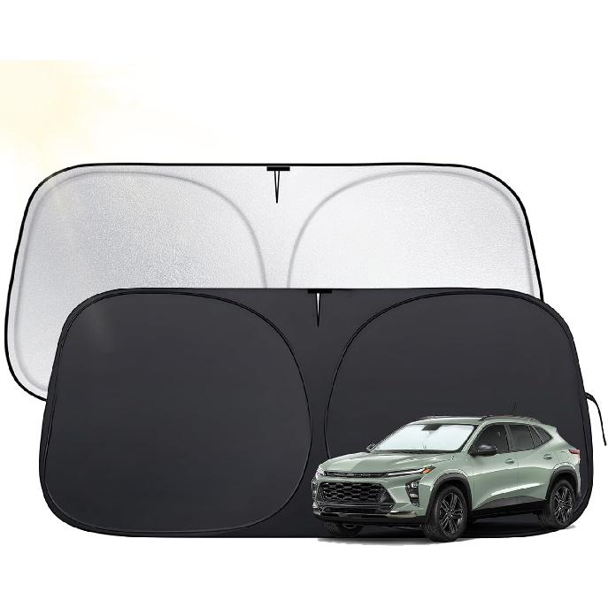 Windshield Sun Shade for Toyota Tacoma 2016-2025,  Fit Car Sun Shades with 420D Fabric & Foldable Memory Steel Wire, Sunshade for Car Windshield