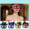 Princess Halloween Feather Embellished Mask For Costume Party And Festive Celebration