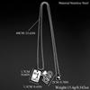 I Love Dad Father Day Gift Chain Stainless Steel Silver Color No.1 Dad Dog Tag Birthday Show Love Pendant Necklace Jewelry