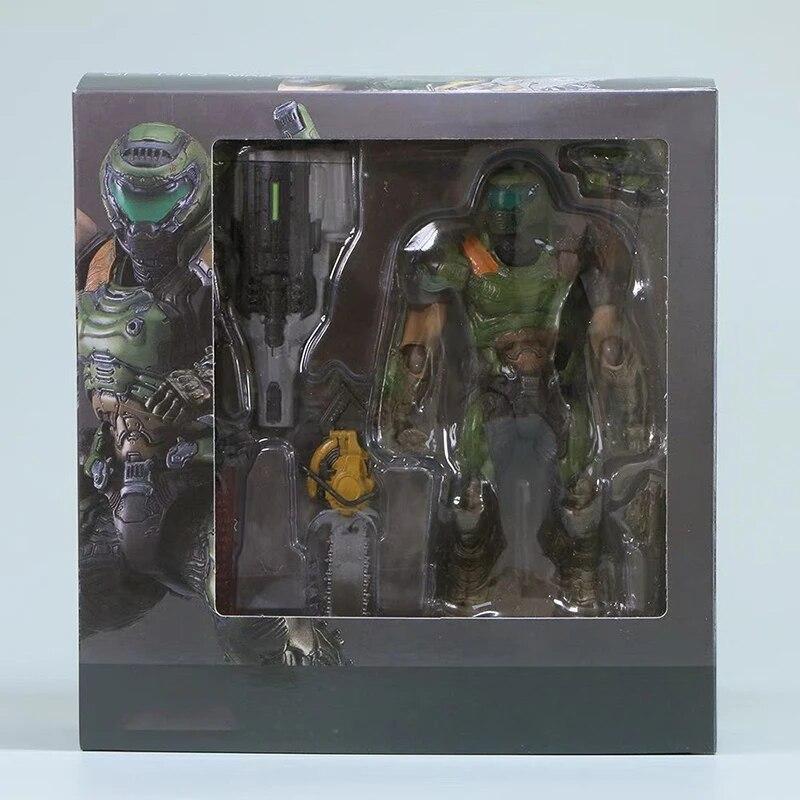 

Аніме DOOM Eternal Doom Slayer Figures Destroy Warrior Eternal Destroy Warrior фігурки ПВХ моделі іграшки color box