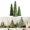 LED Christmas Lights Retro Christmas Trees Charming Holiday Accent Nostalgic Home Decor Compact Tabletop Size Decor For Mantels