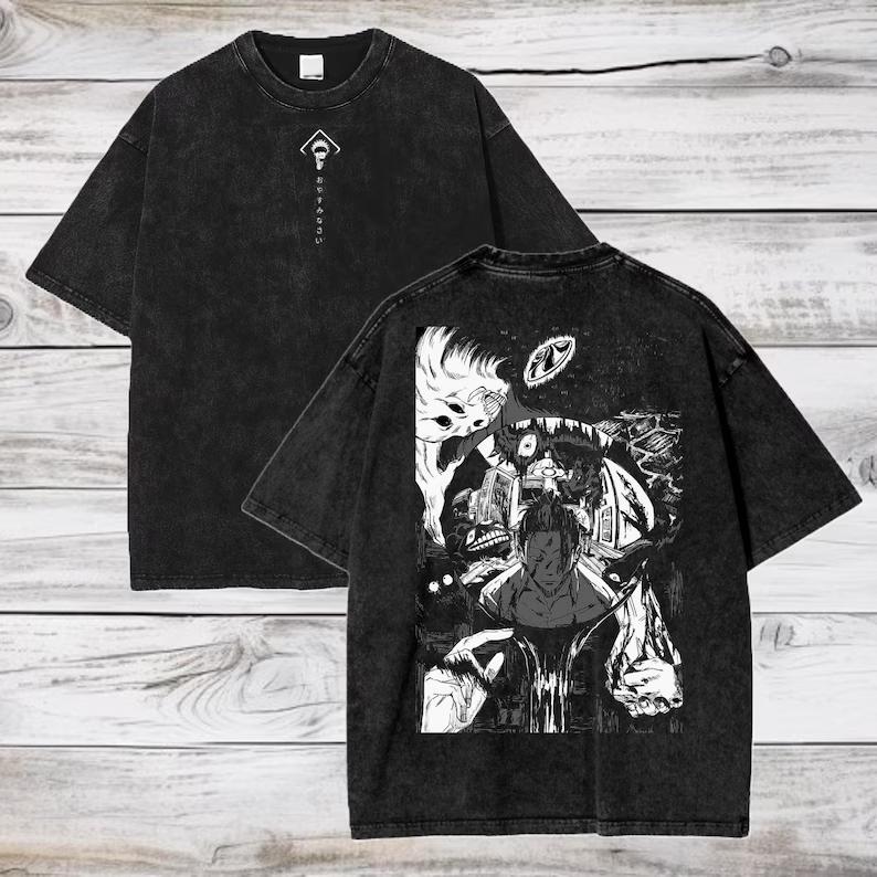 Makora Jujutsu Kaisen Tshirt Manga Graphic Tshirt Vintage Washed T Shirt Short Sleeve Oversized Cotton Tee Men Women Clothing