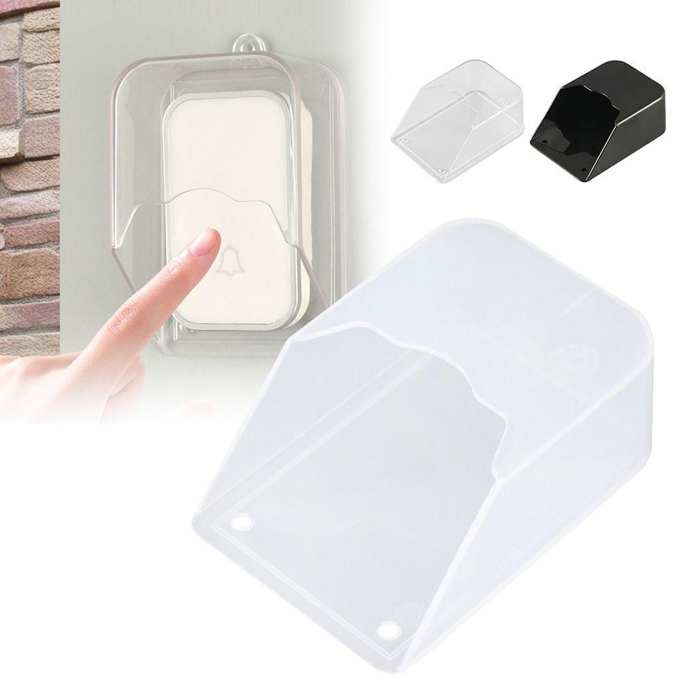 1 Set Wireless Doorbell Button Protective Cover Rainproof Transparent Doorbell Waterproof Cover Universal Doorbell Splash Guard