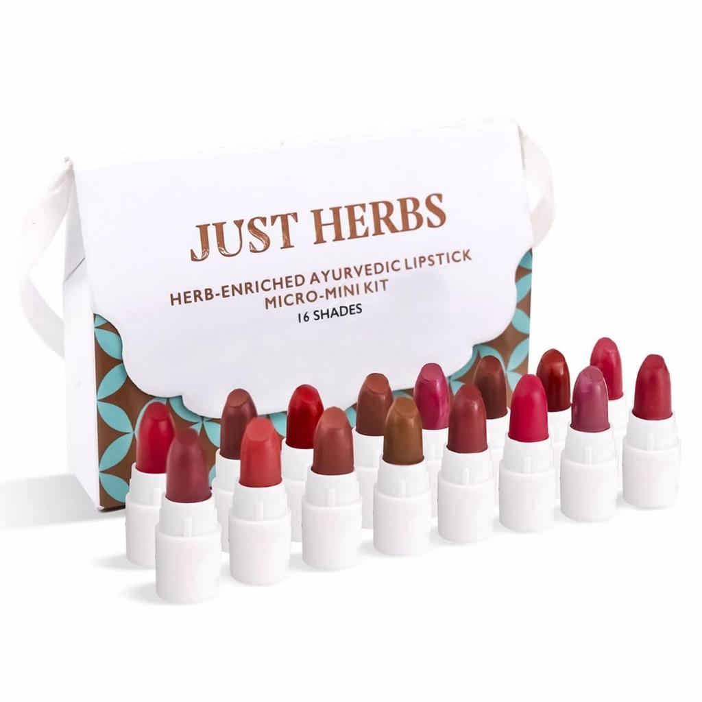 yurvedic Creamy Matte Micro Mini Lipstick Kit Lip Hydrating & Moisturizing, Lipsticks for Women Suitable All Indian Tones (Pack of 16)