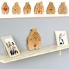 Personalised Bear Family Theme Art Puzzle Wooden Family Name Puzzle DIY Name Art Heart Puzzle  Gift
